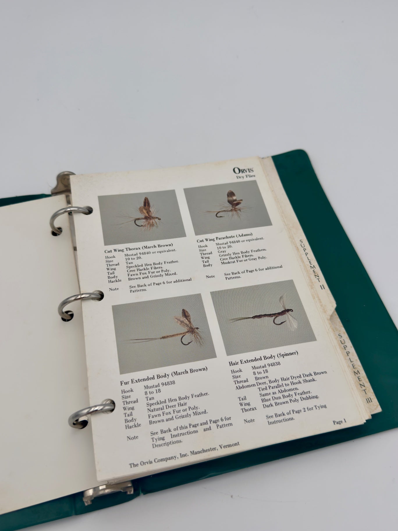 Orvis Index of Fly Tying