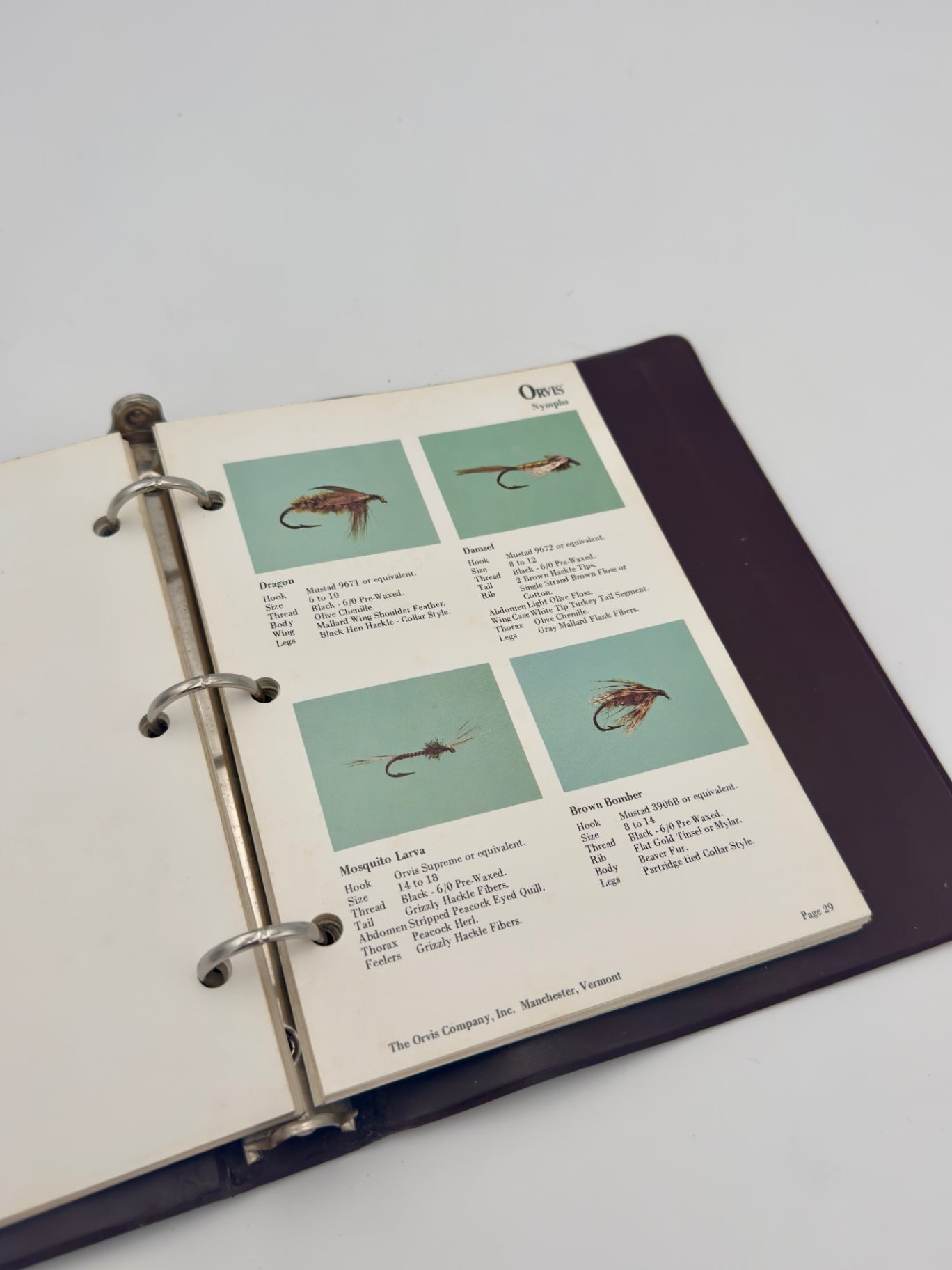 The Index of Orvis Fly Patterns