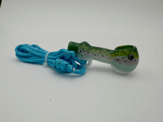 603 Glass- Fish Whistle Traveler Spoon