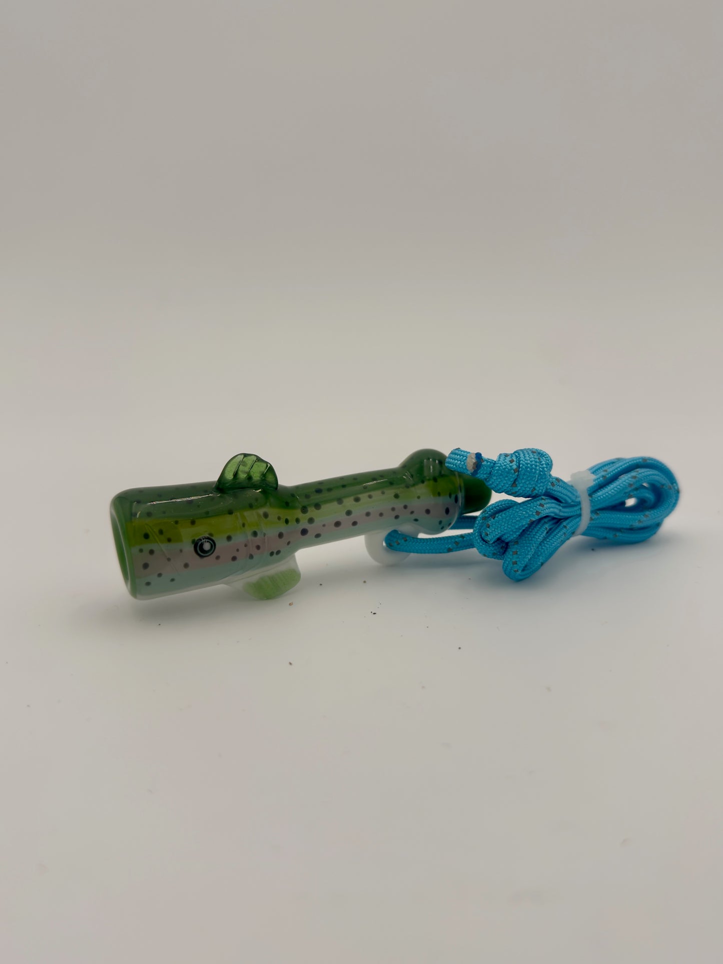 603 Glass- Fish Whistle Traveler Chillum