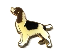 Springer Spaniel Hun Dog - Enamel Hat Pin