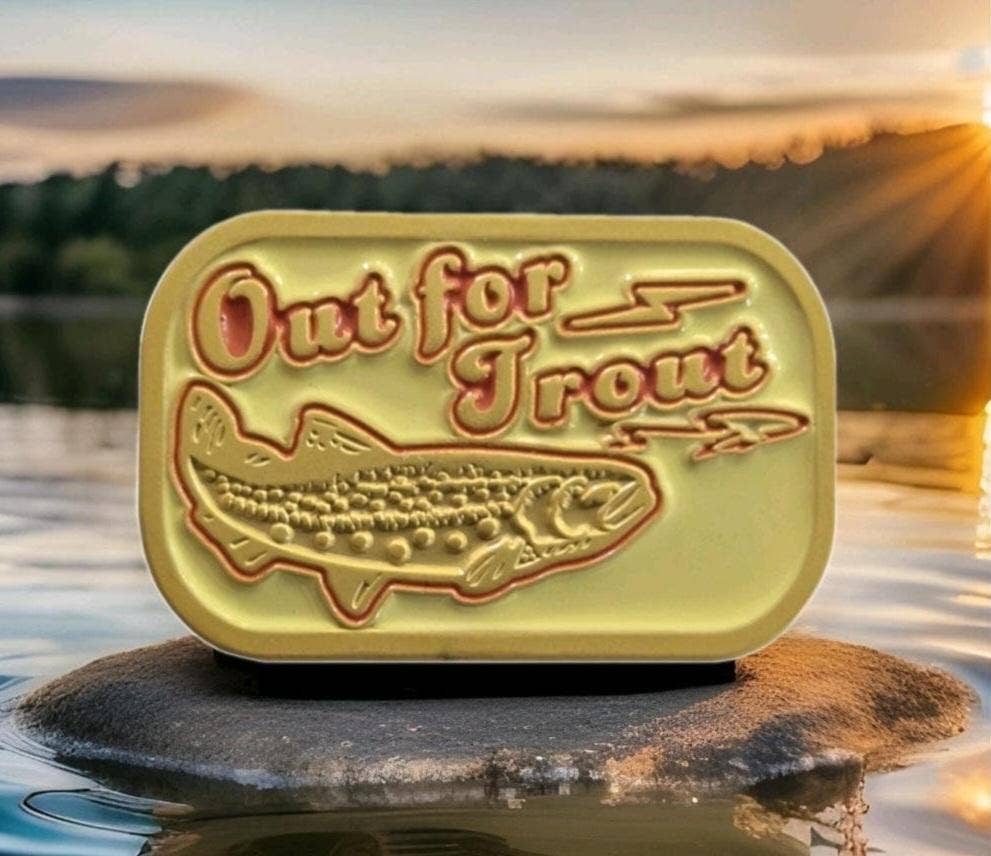 Out for Trout - Enamel Hat Pin