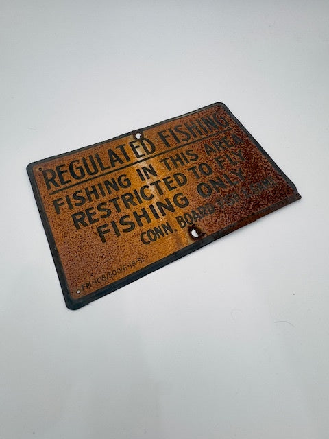 Vintage  Fishing Sign 