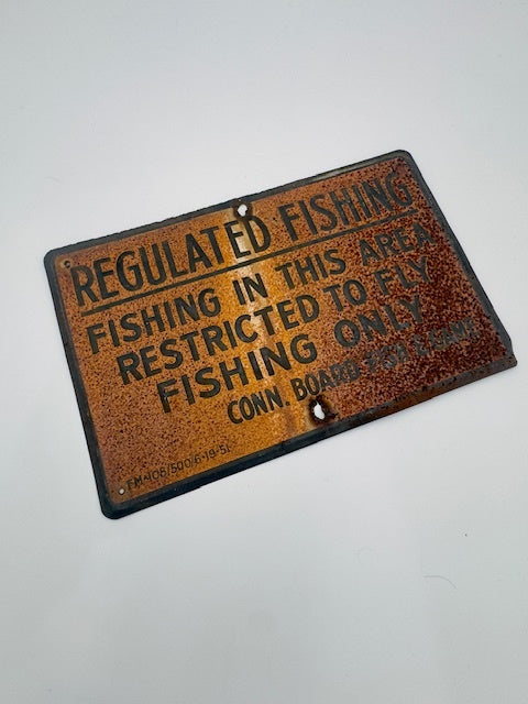 Vintage  Fishing Sign 