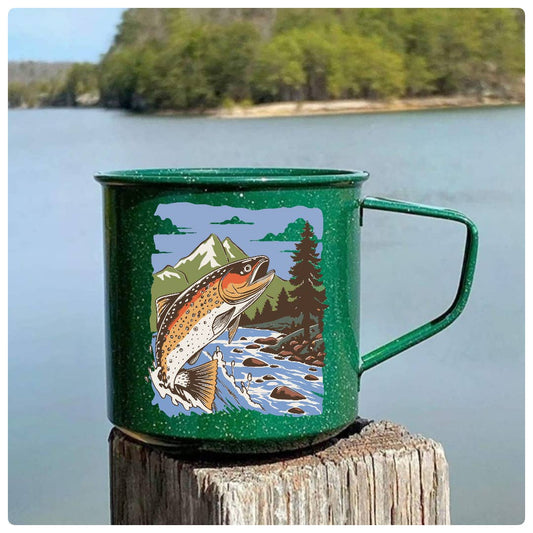 Brown Trout - Camping Coffee Mug