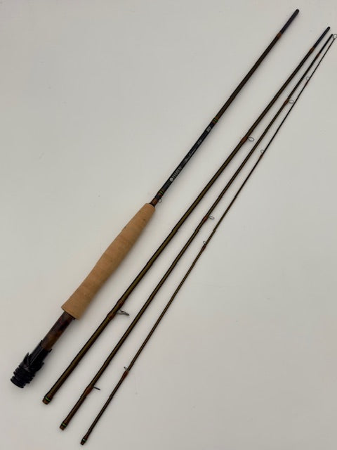 Hardy Marksman 8'6" 4wt fly rod without tube or sock, perfect for lightweight fishing demands.