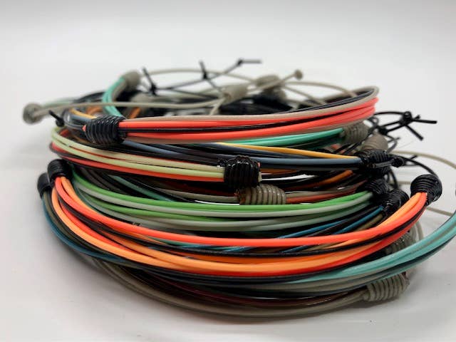 Flyvines Recycled Fly Line Strand Adjustable Bracelets
