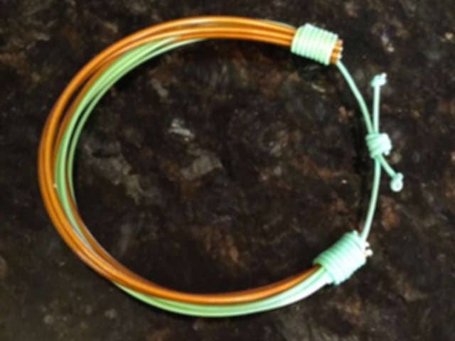 Flyvines Recycled Fly Line Strand Adjustable Bracelets